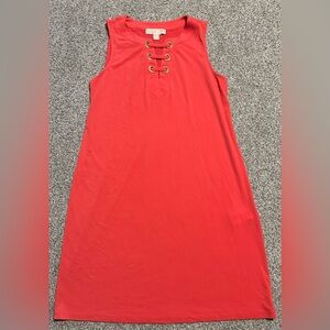NWOT Michael Kors Coral Sleeveless Dress